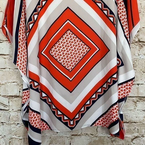 Chico’s Travelers Sz S/M Scarf-Printed Blouse - Picture 5 of 7